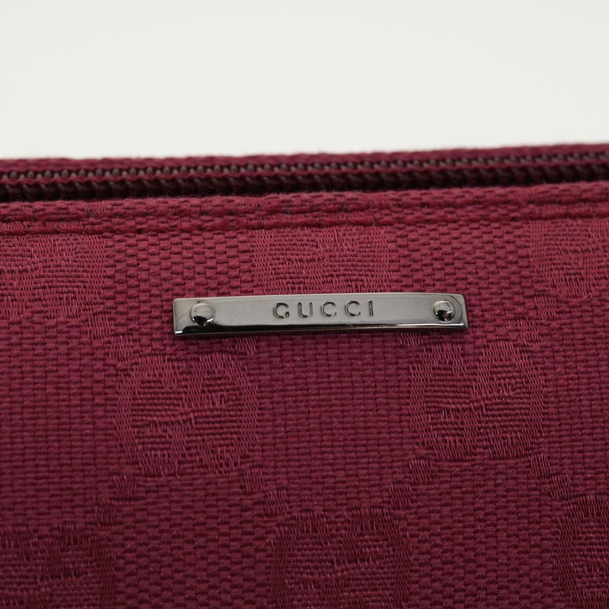 GUCCI GG Canvas Hand Pouch Pink 07198 ki2852