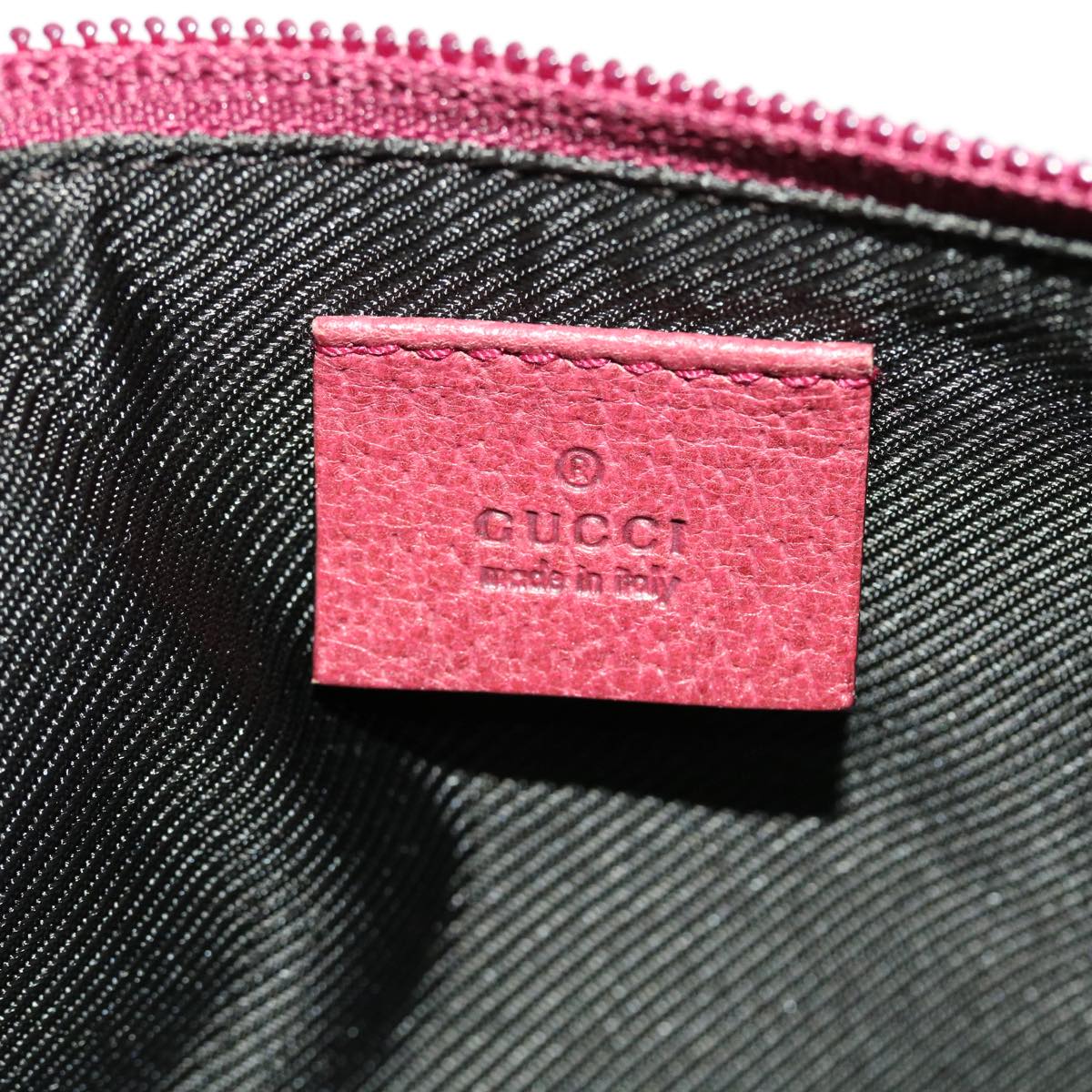 GUCCI GG Canvas Hand Pouch Pink 07198 ki2852