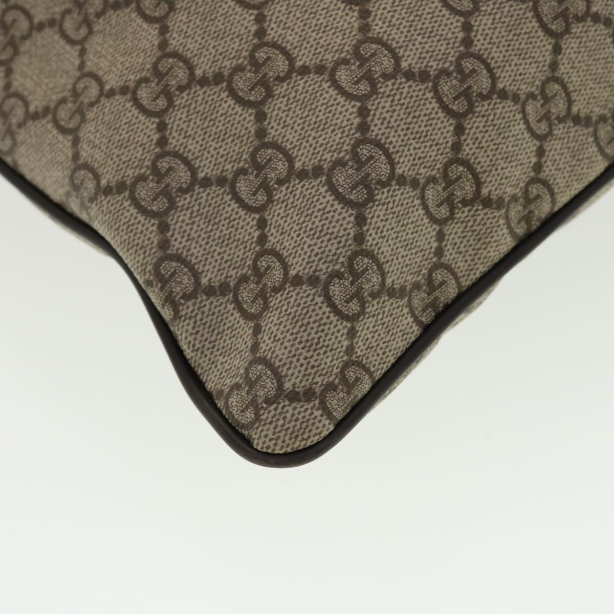 GUCCI GG Canvas Shoulder Bag PVC Leather Beige 141198 ki2884