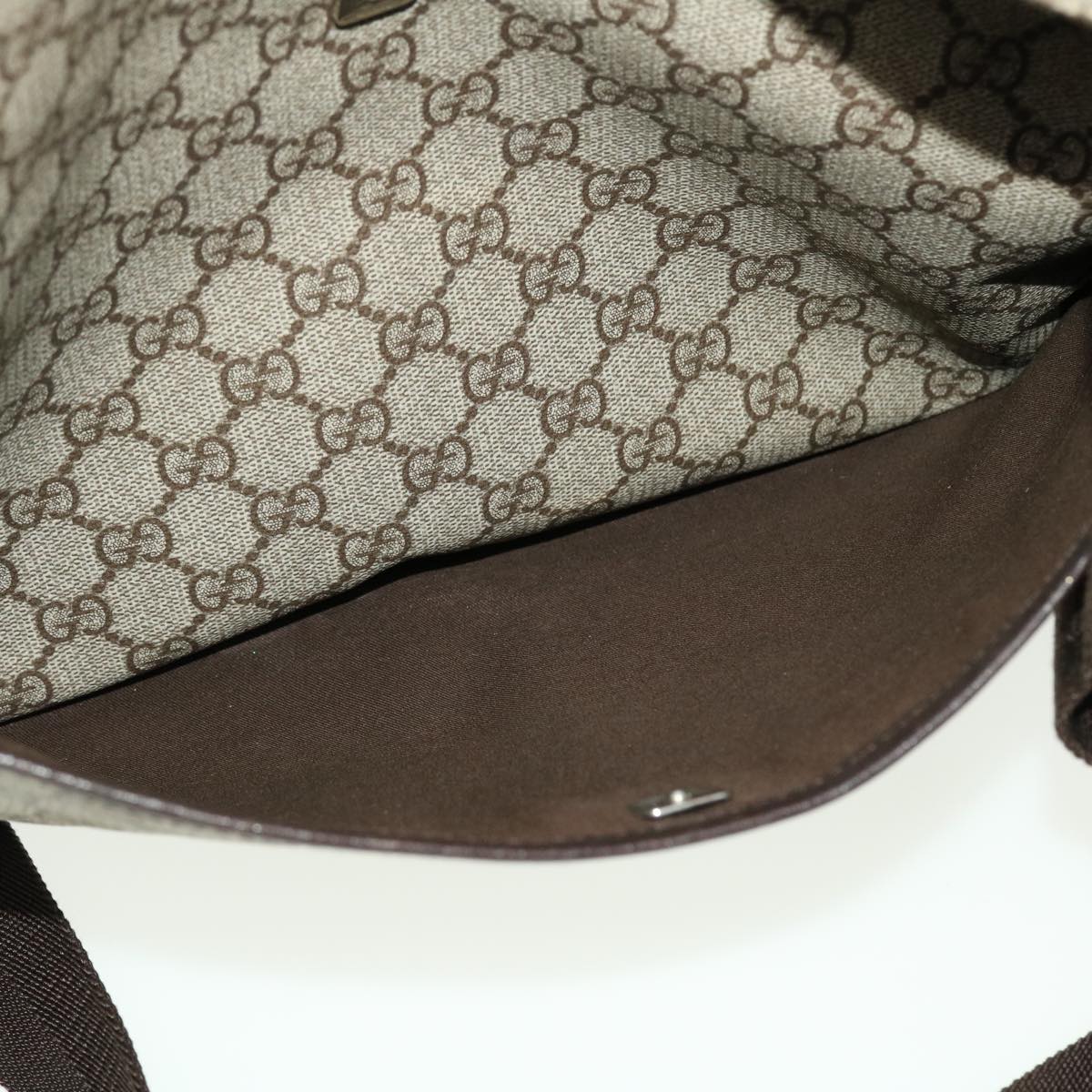 GUCCI GG Canvas Shoulder Bag PVC Leather Beige 141198 ki2884