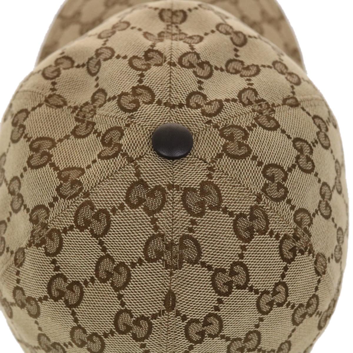 GUCCI GG Canvas Web Sherry Line Baseball Cap M 58 Beige 200035 ki2886