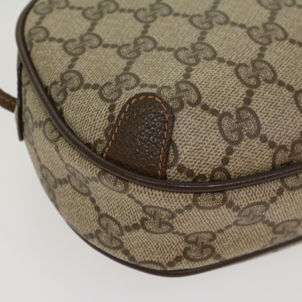 GUCCI GG Canvas Web Sherry Line Shoulder Bag Beige Red 8902066 ki2953