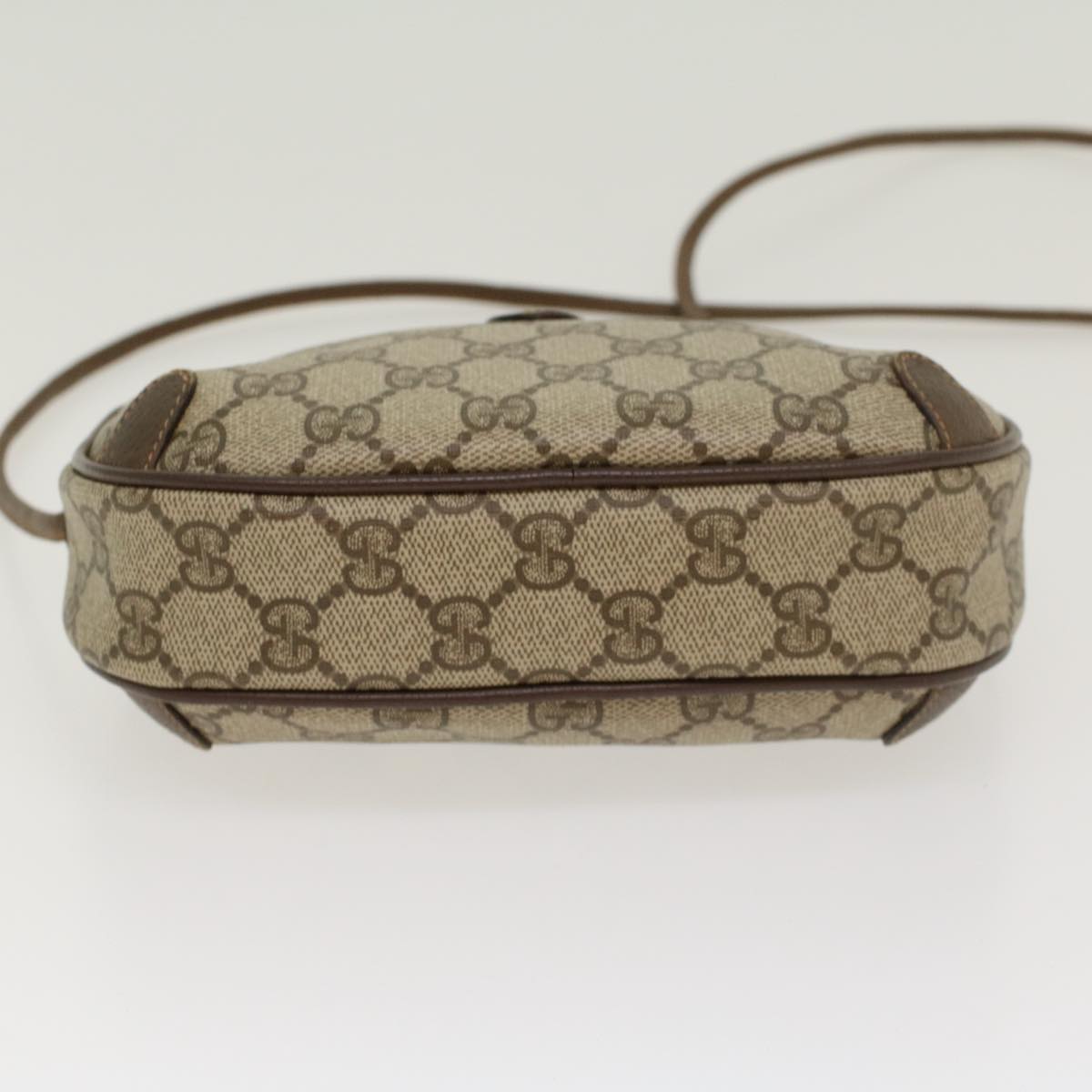 GUCCI GG Canvas Web Sherry Line Shoulder Bag Beige Red 8902066 ki2953