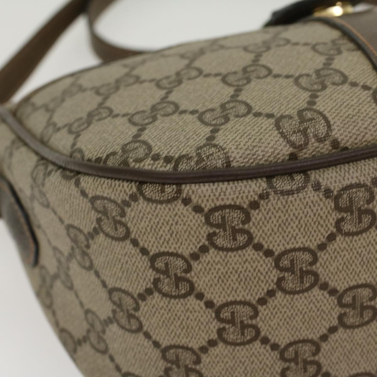 GUCCI GG Canvas Web Sherry Line Shoulder Bag Beige Red 89.02.032 ki2976