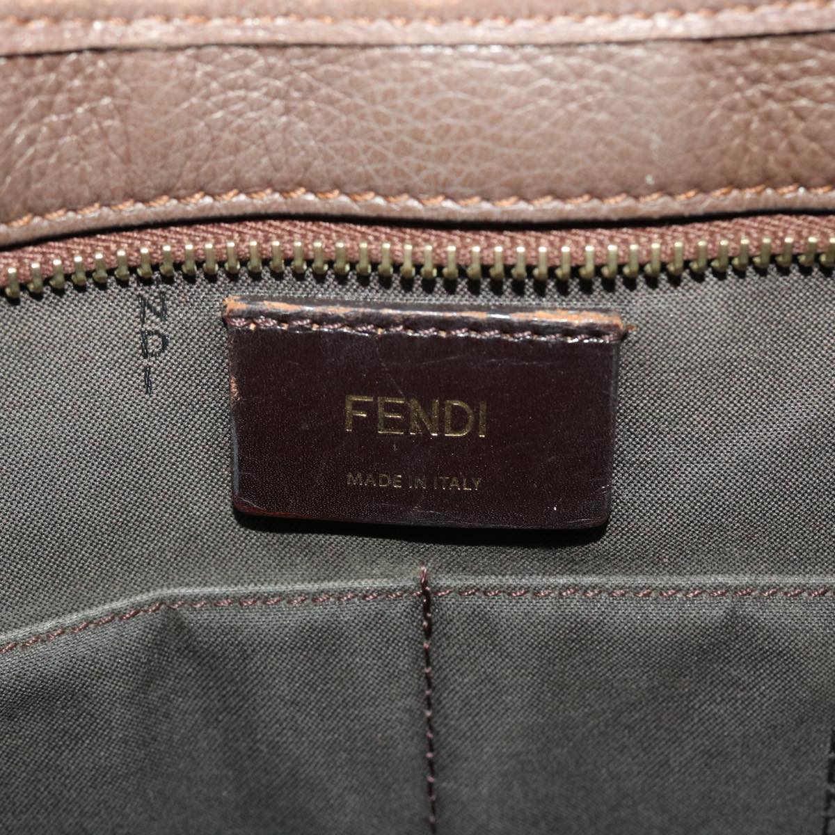 FENDI Zucca Canvas Tote Bag Black Brown ki3076