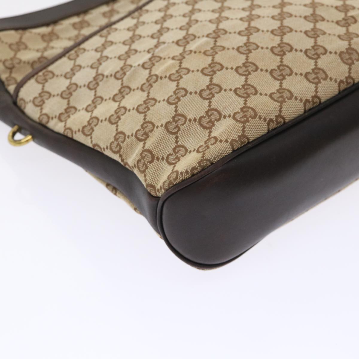 GUCCI GG Canvas Shoulder Bag Beige 109097 ki3288