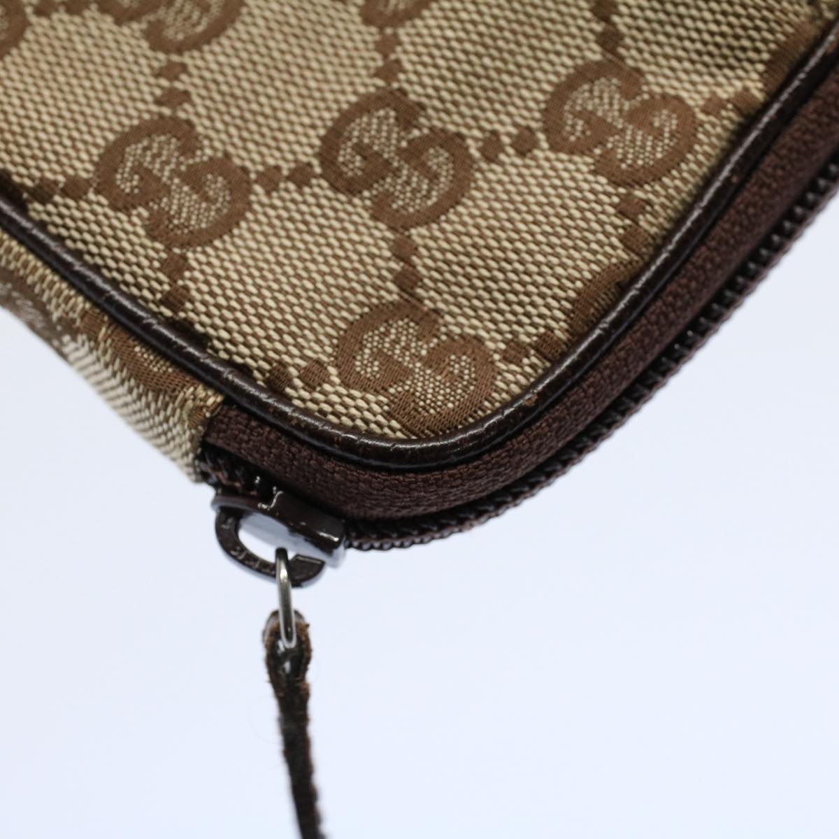 GUCCI GG Canvas Shoulder Pouch Beige 124616 ki3447