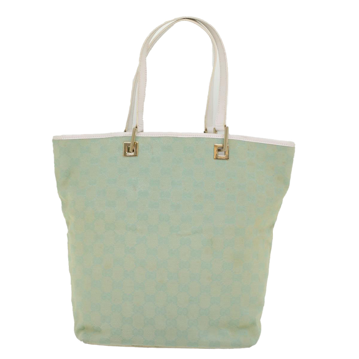 GUCCI GG Canvas Tote Bag Light Blue 002 1098 ki3541