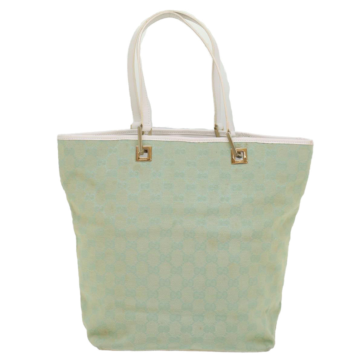 GUCCI GG Canvas Tote Bag Light Blue 002 1098 ki3541