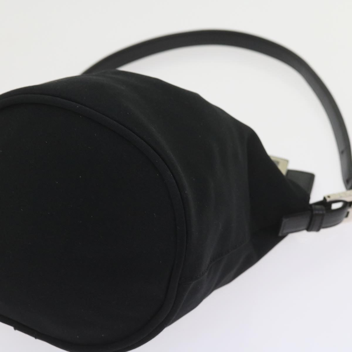 FENDI Mamma Baguette Shoulder Bag Nylon Black 2321 26765 009 ki3585