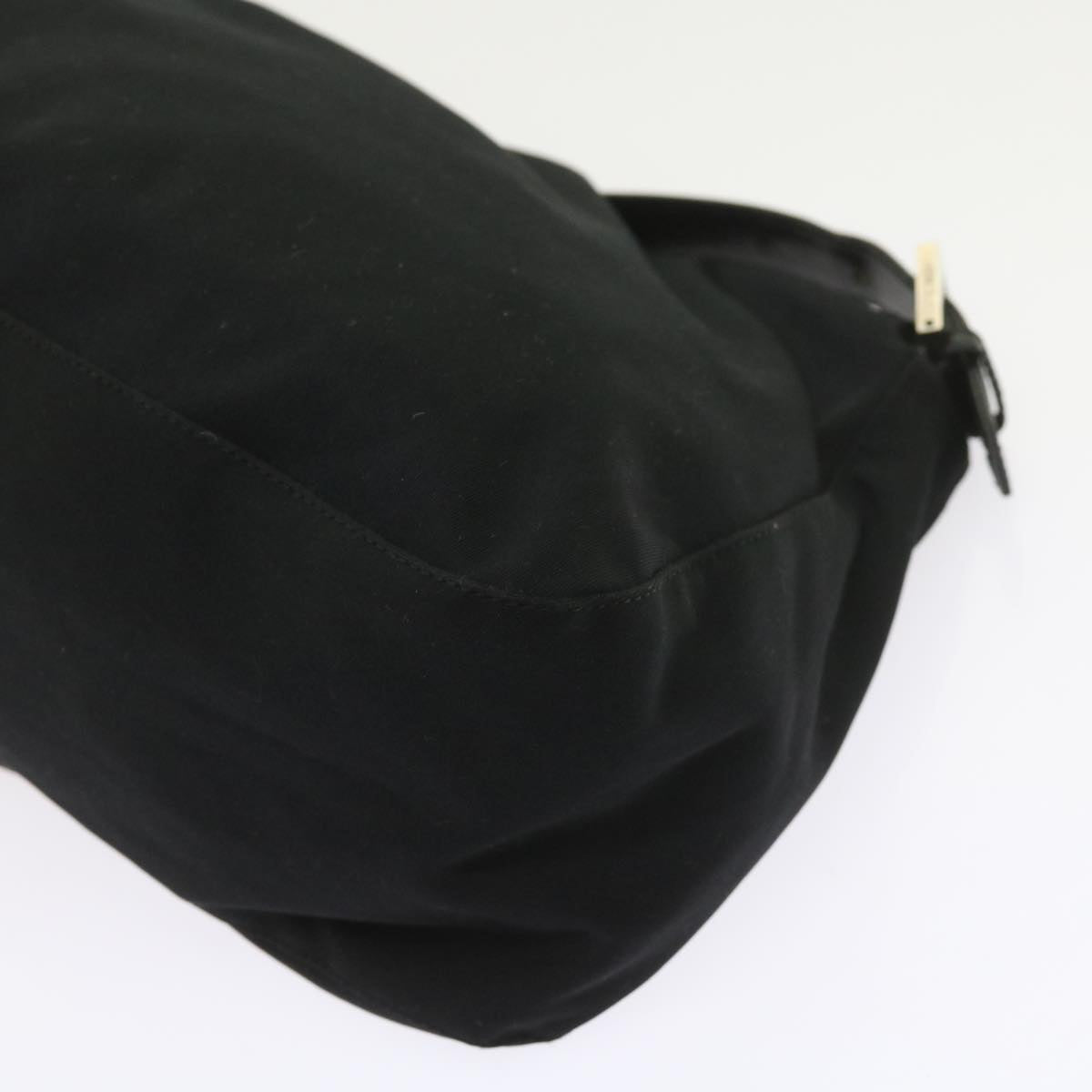 FENDI Mamma Baguette Shoulder Bag Nylon Black ki3586