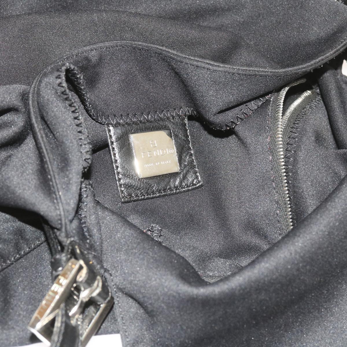 FENDI Mamma Baguette Shoulder Bag Nylon Black ki3586