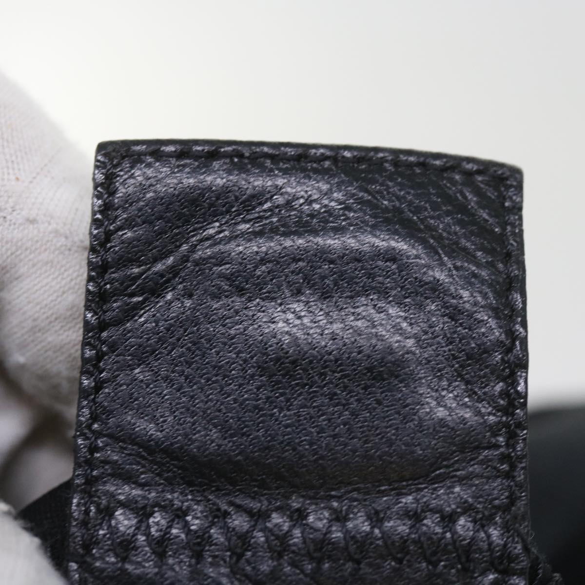 FENDI Mamma Baguette Shoulder Bag Nylon Black ki3586