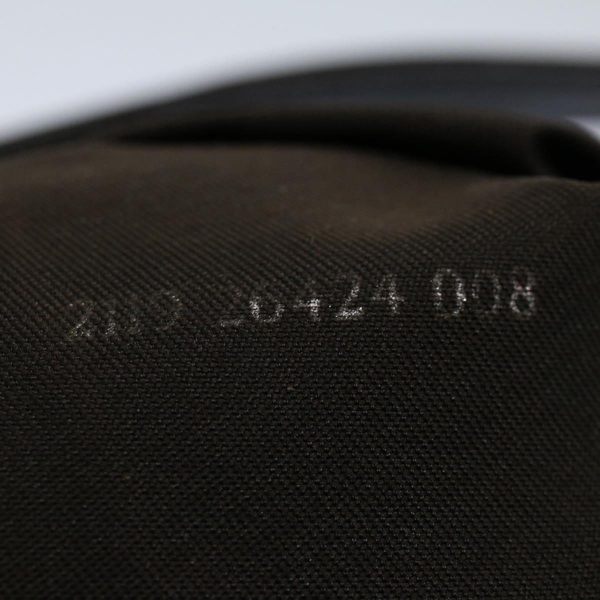 FENDI Zucca Canvas Mamma Baguette Shoulder Bag Black Brown ki3598