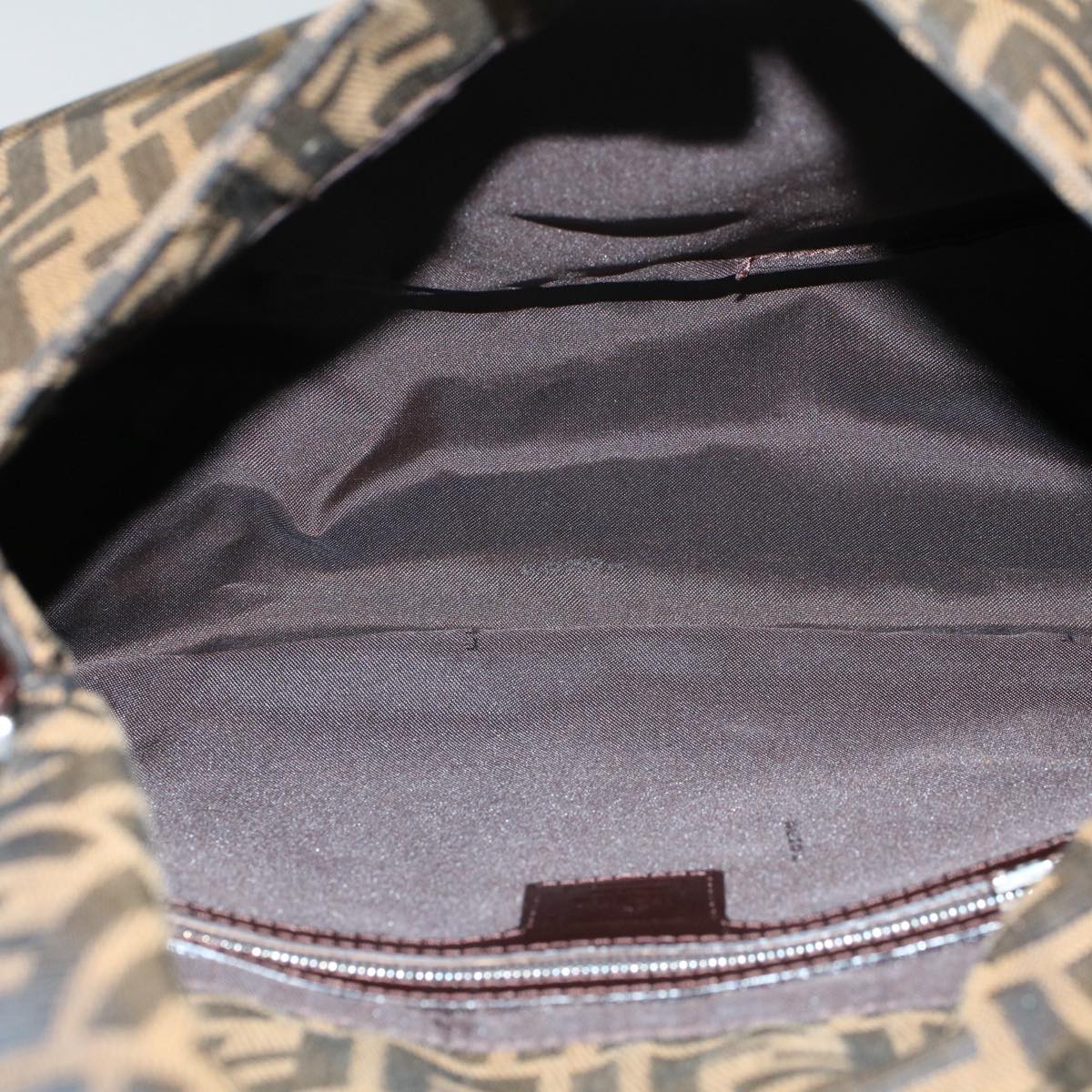 FENDI Zucca Canvas Mamma Baguette Shoulder Bag Brown 211126325 009 ki3771