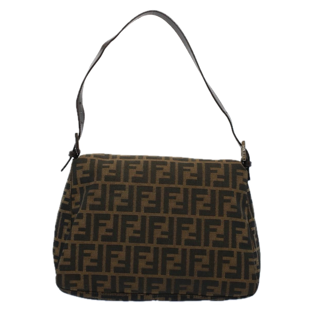 FENDI Zucca Canvas Mamma Baguette Shoulder Bag Brown 211126325 009 ki3771