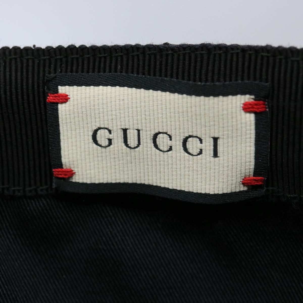 GUCCI GG Canvas Web Sherry Line Cap L Black Red Green 200035 ki3899