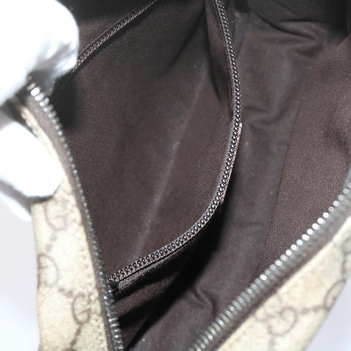 GUCCI GG Supreme Shoulder Bag PVC Leather Beige 282315 ki3901