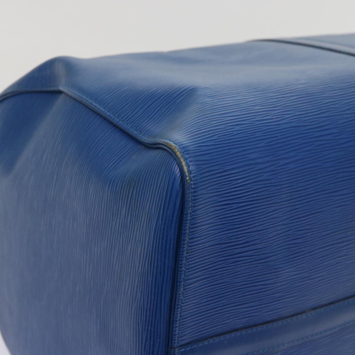 LOUIS VUITTON Epi Keepall 55 Boston Bag Blue M42955 LV ki3991