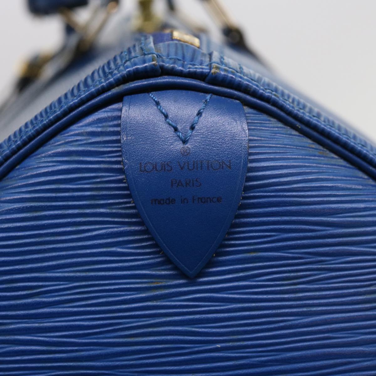 LOUIS VUITTON Epi Keepall 55 Boston Bag Blue M42955 LV ki3991