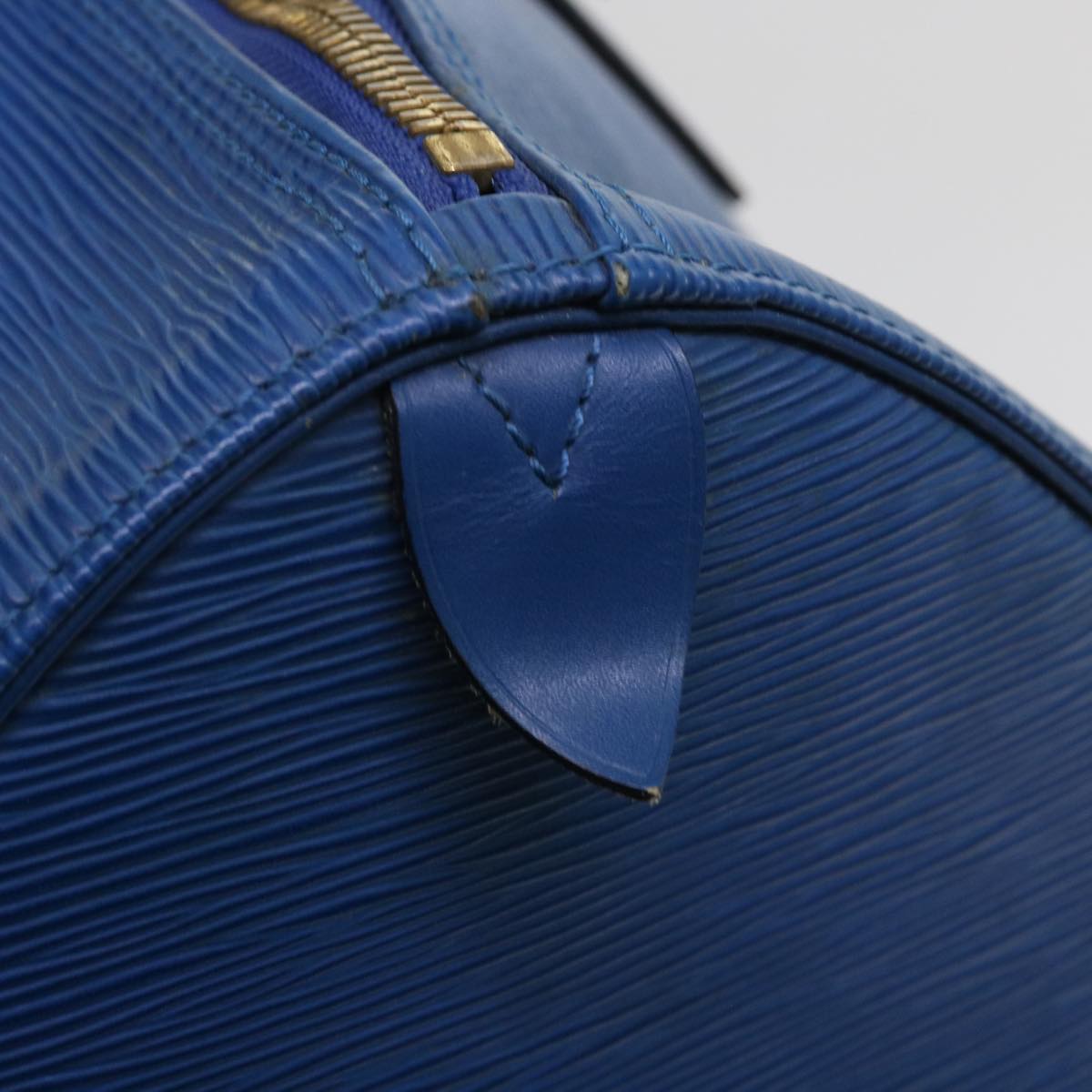 LOUIS VUITTON Epi Keepall 55 Boston Bag Blue M42955 LV ki3991