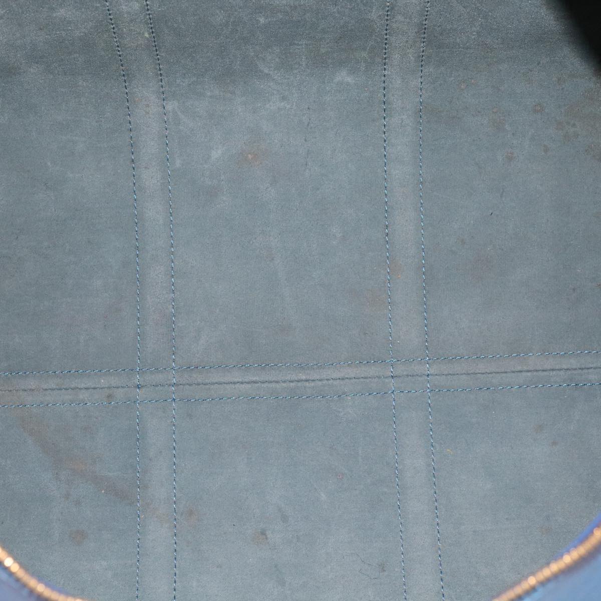 LOUIS VUITTON Epi Keepall 55 Boston Bag Blue M42955 LV ki3991