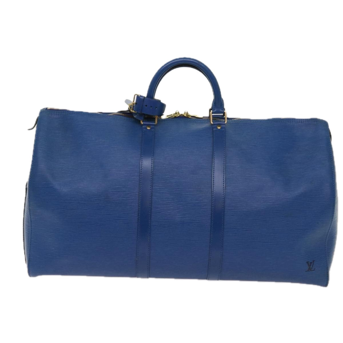 LOUIS VUITTON Epi Keepall 55 Boston Bag Blue M42955 LV ki3991