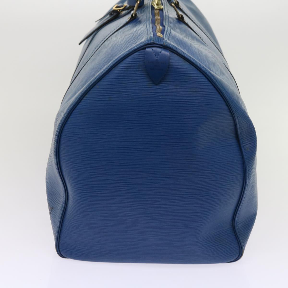 LOUIS VUITTON Epi Keepall 55 Boston Bag Blue M42955 LV ki3991