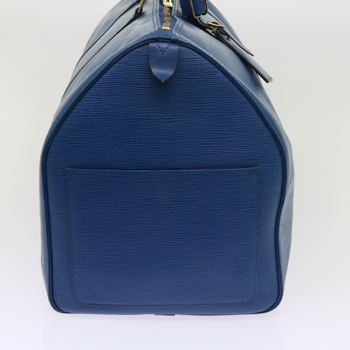 LOUIS VUITTON Epi Keepall 55 Boston Bag Blue M42955 LV ki3991