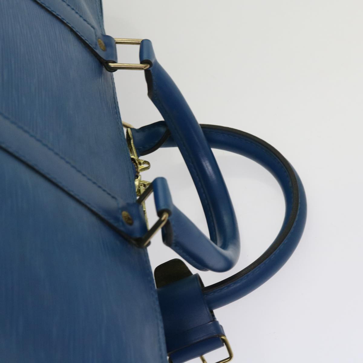 LOUIS VUITTON Epi Keepall 55 Boston Bag Blue M42955 LV ki3991