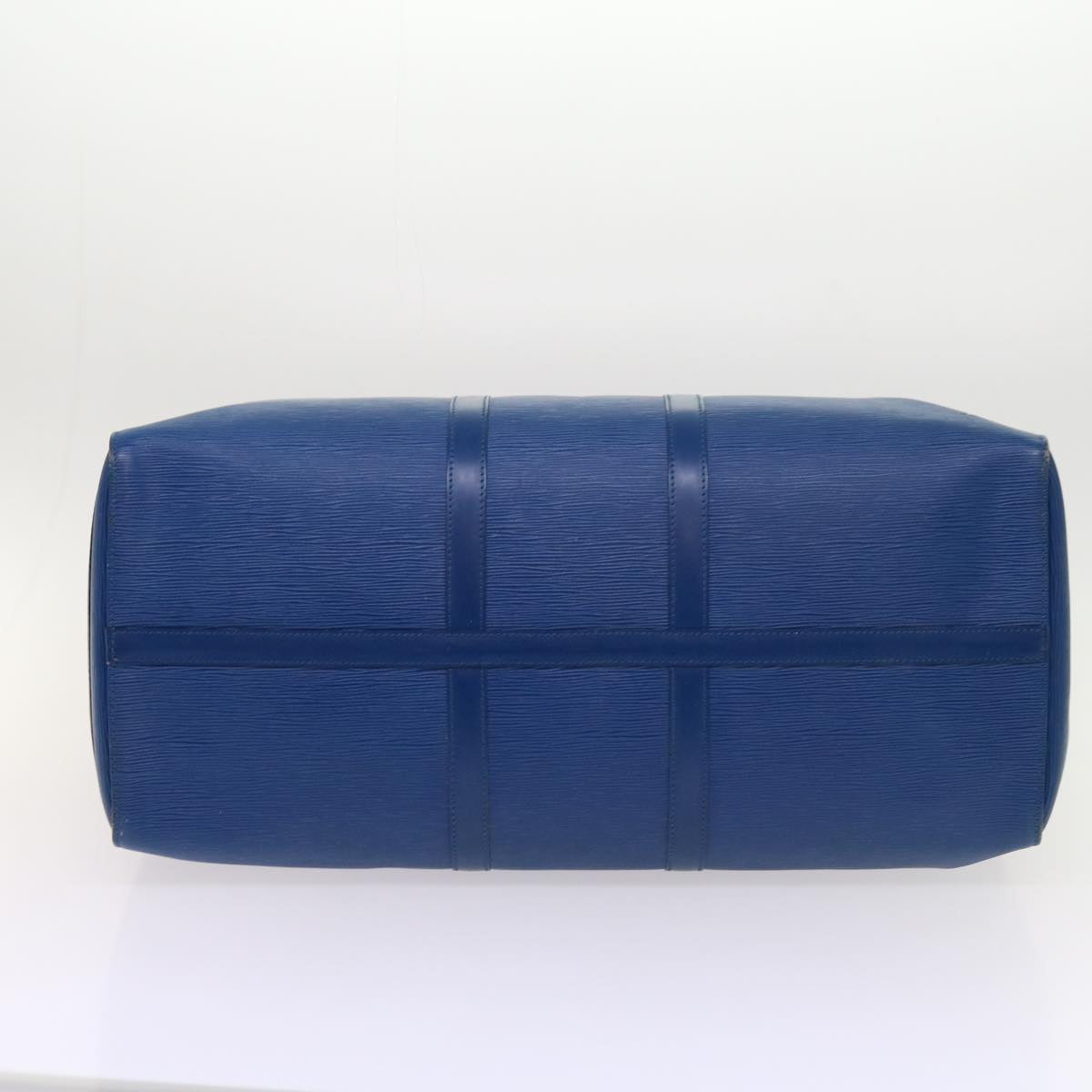 LOUIS VUITTON Epi Keepall 55 Boston Bag Blue M42955 LV ki3991