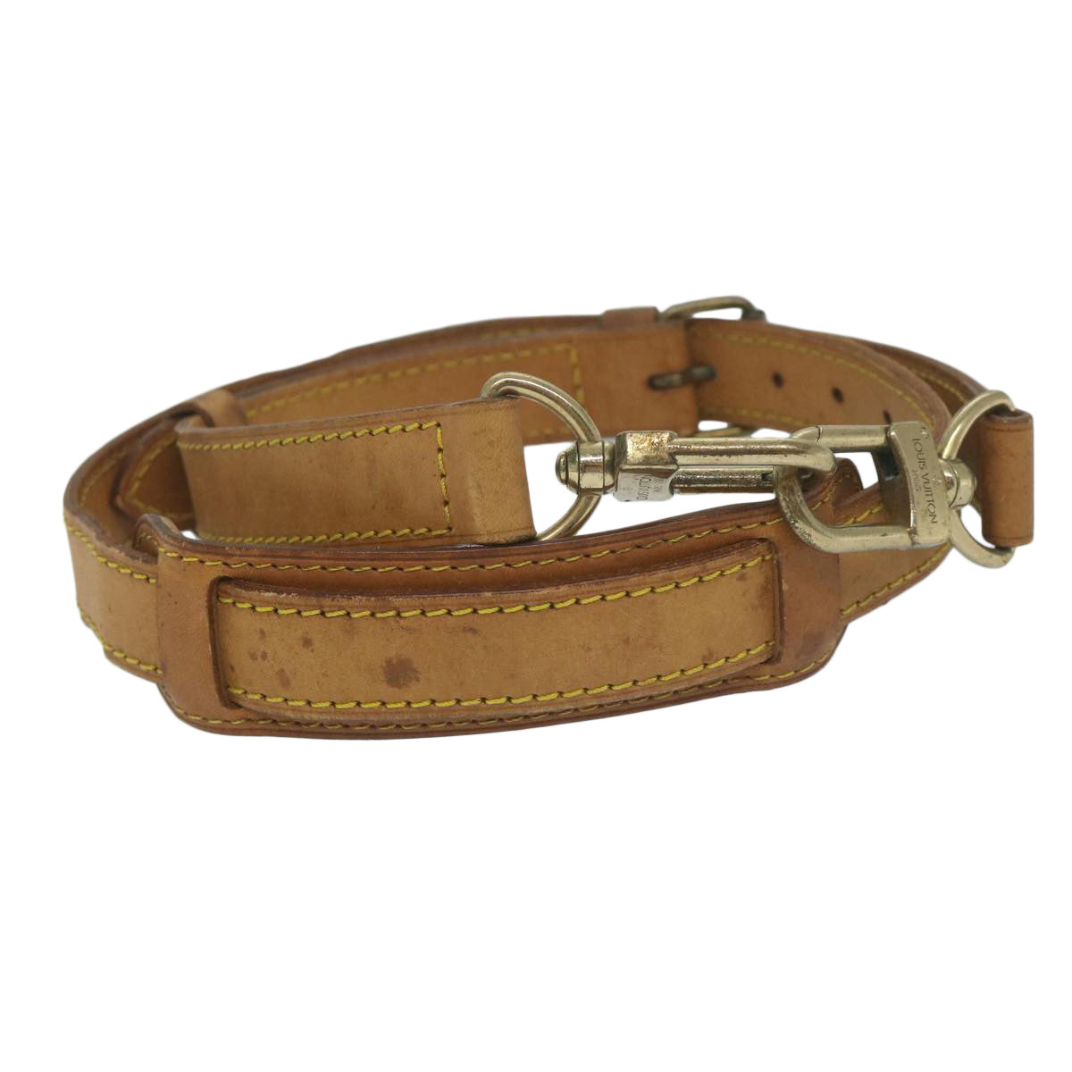 LOUIS VUITTON Adjustable Keepall Shoulder Strap 31.1""-37.8"" Beige ki4014