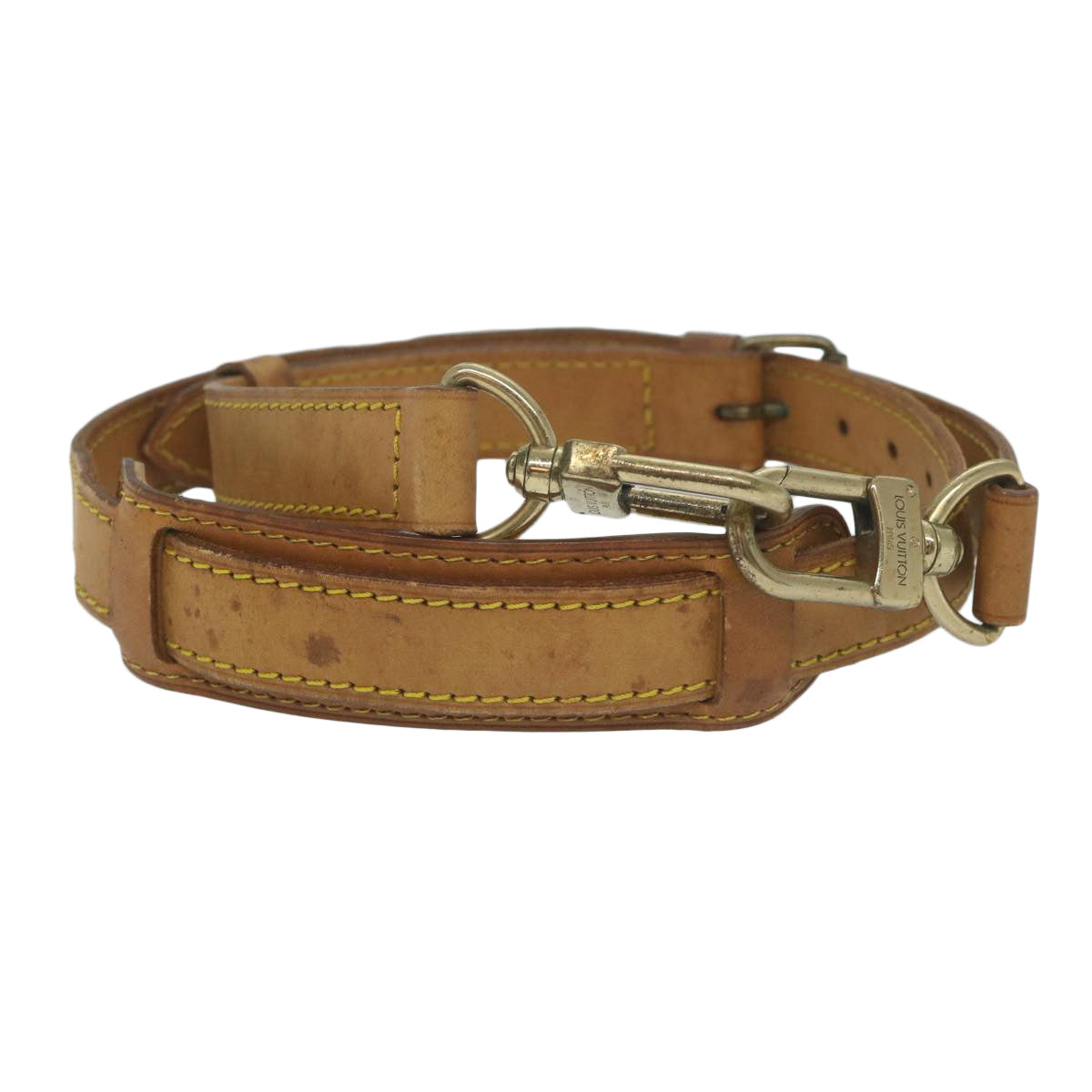 LOUIS VUITTON Adjustable Keepall Shoulder Strap 31.1""-37.8"" Beige ki4014