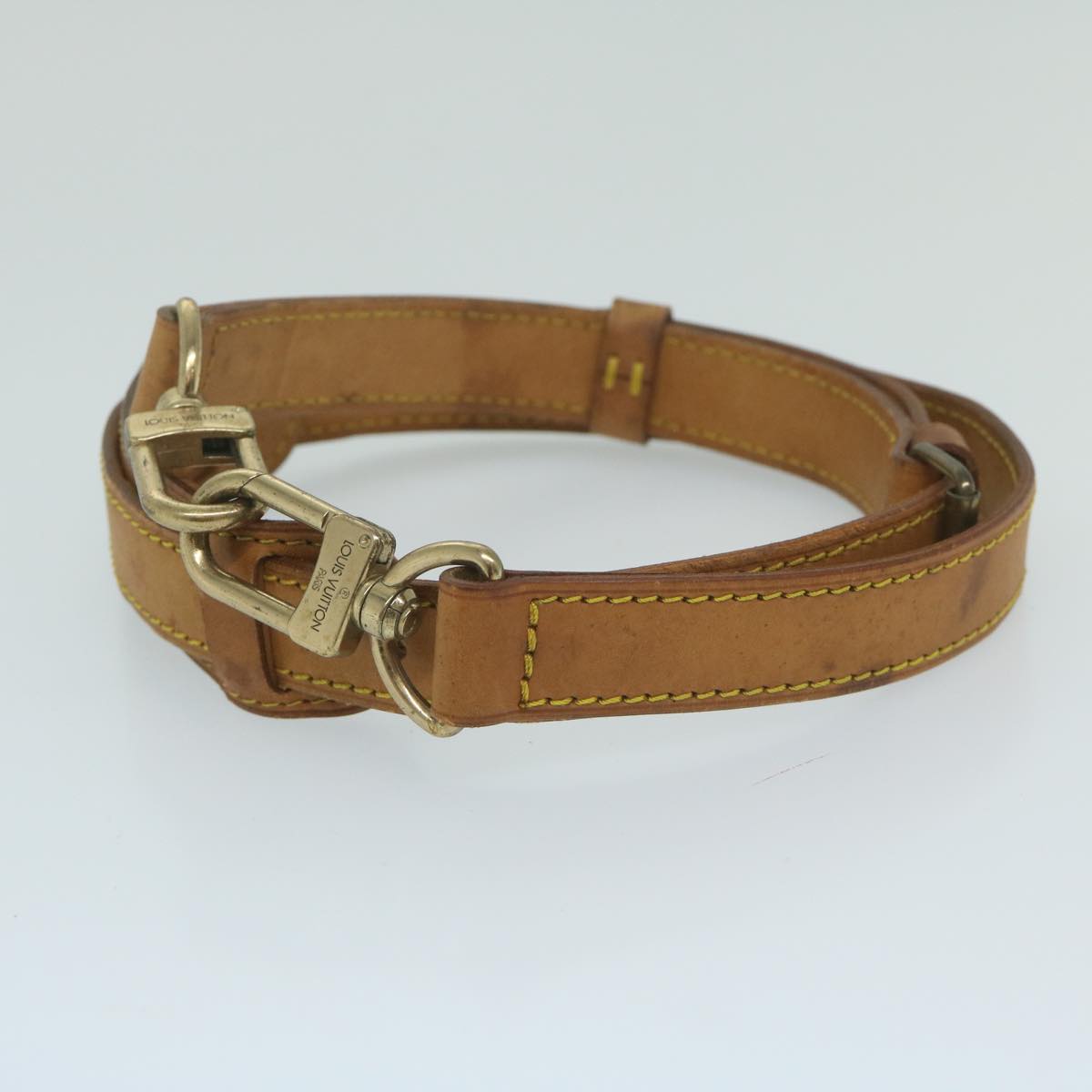 LOUIS VUITTON Adjustable Keepall Shoulder Strap 31.1""-37.8"" Beige ki4014