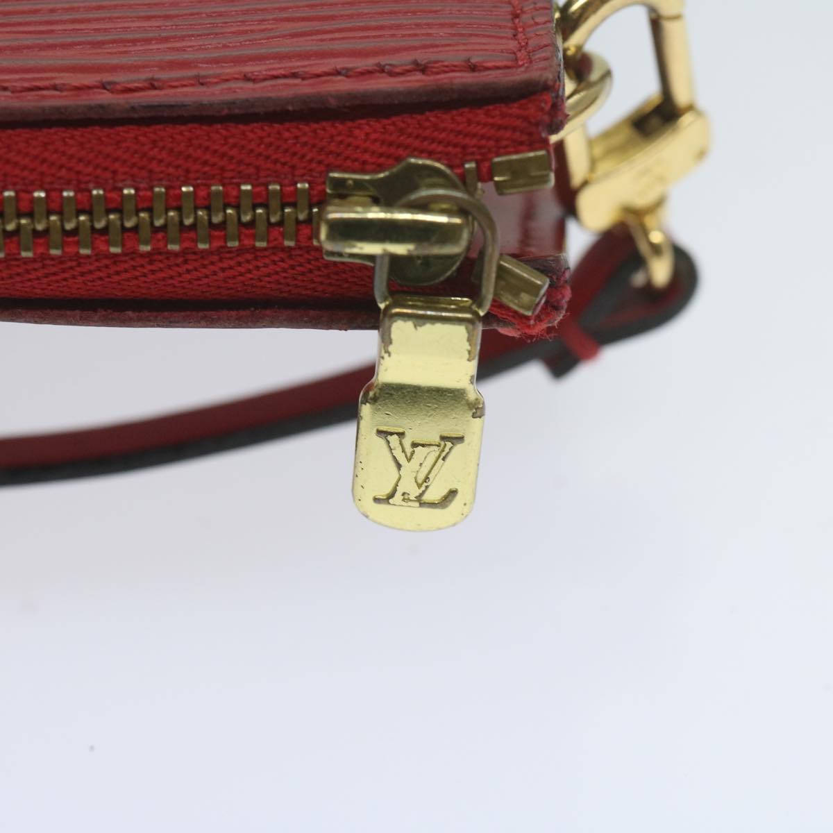 LOUIS VUITTON Epi Pochette Accessoires Accessory Pouch Red M52987 ki4031