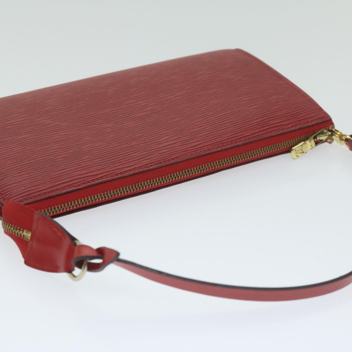 LOUIS VUITTON Epi Pochette Accessoires Accessory Pouch Red M52987 ki4031