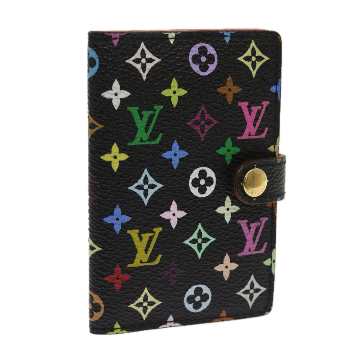 LOUIS VUITTON Multicolor Carne de Val Agenda Note Cover Black M92652 ki4040