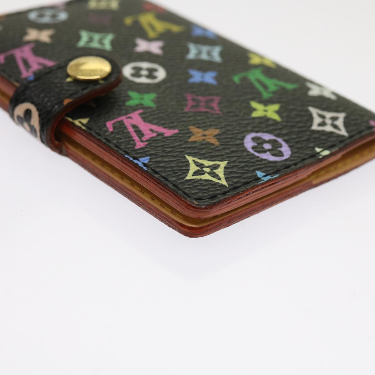 LOUIS VUITTON Multicolor Carne de Val Agenda Note Cover Black M92652 ki4040