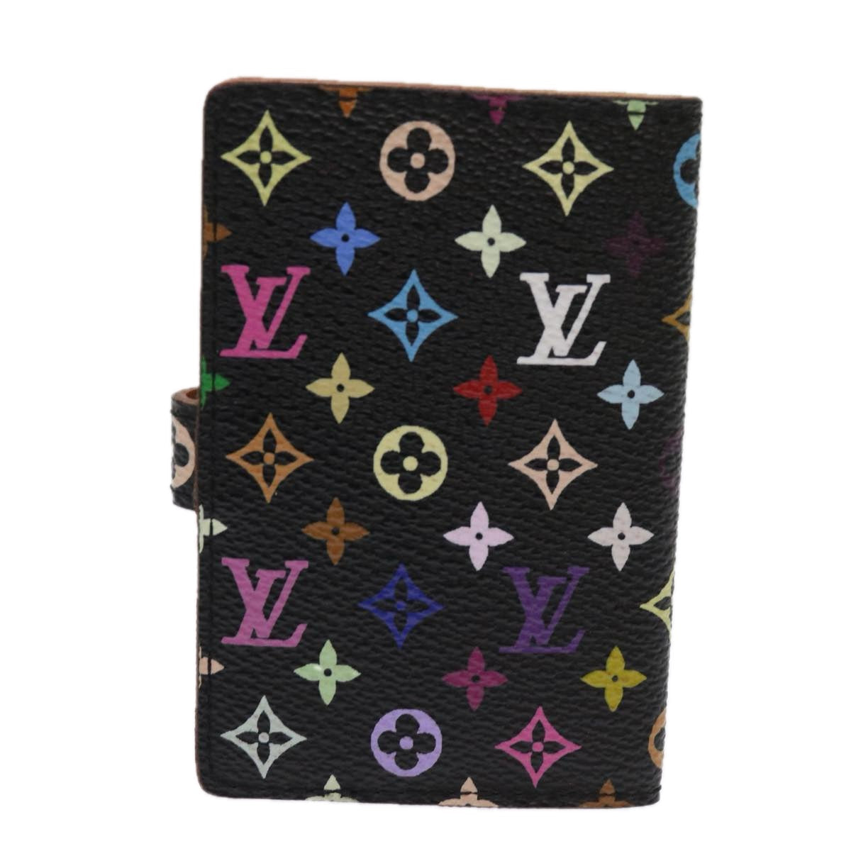 LOUIS VUITTON Multicolor Carne de Val Agenda Note Cover Black M92652 ki4040