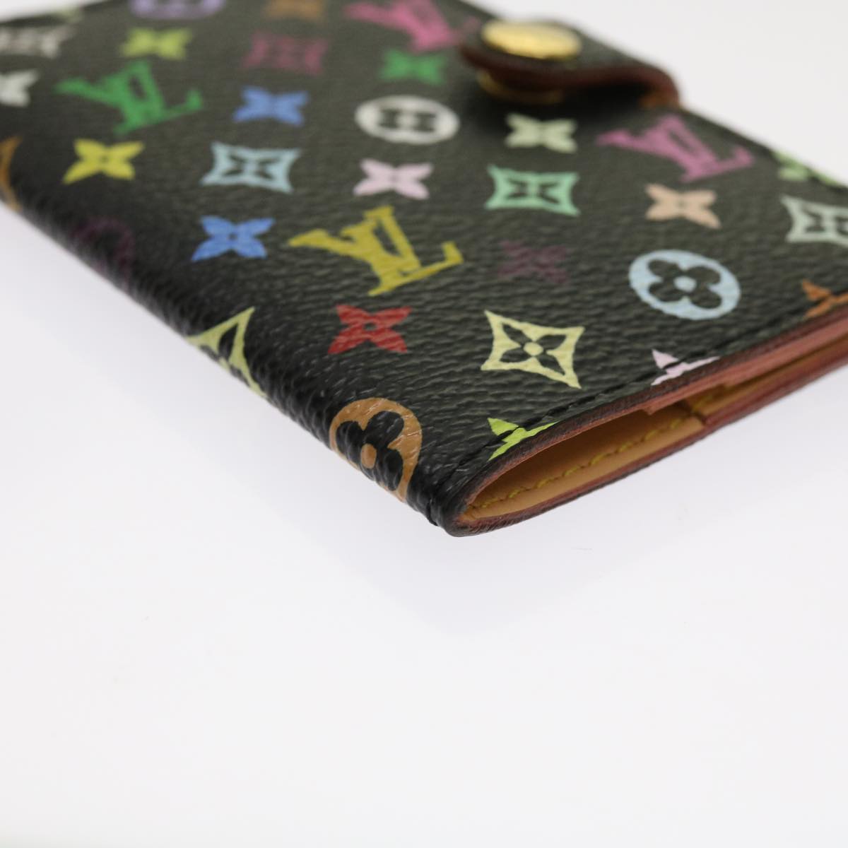 LOUIS VUITTON Multicolor Carne de Val Agenda Note Cover Black M92652 ki4040