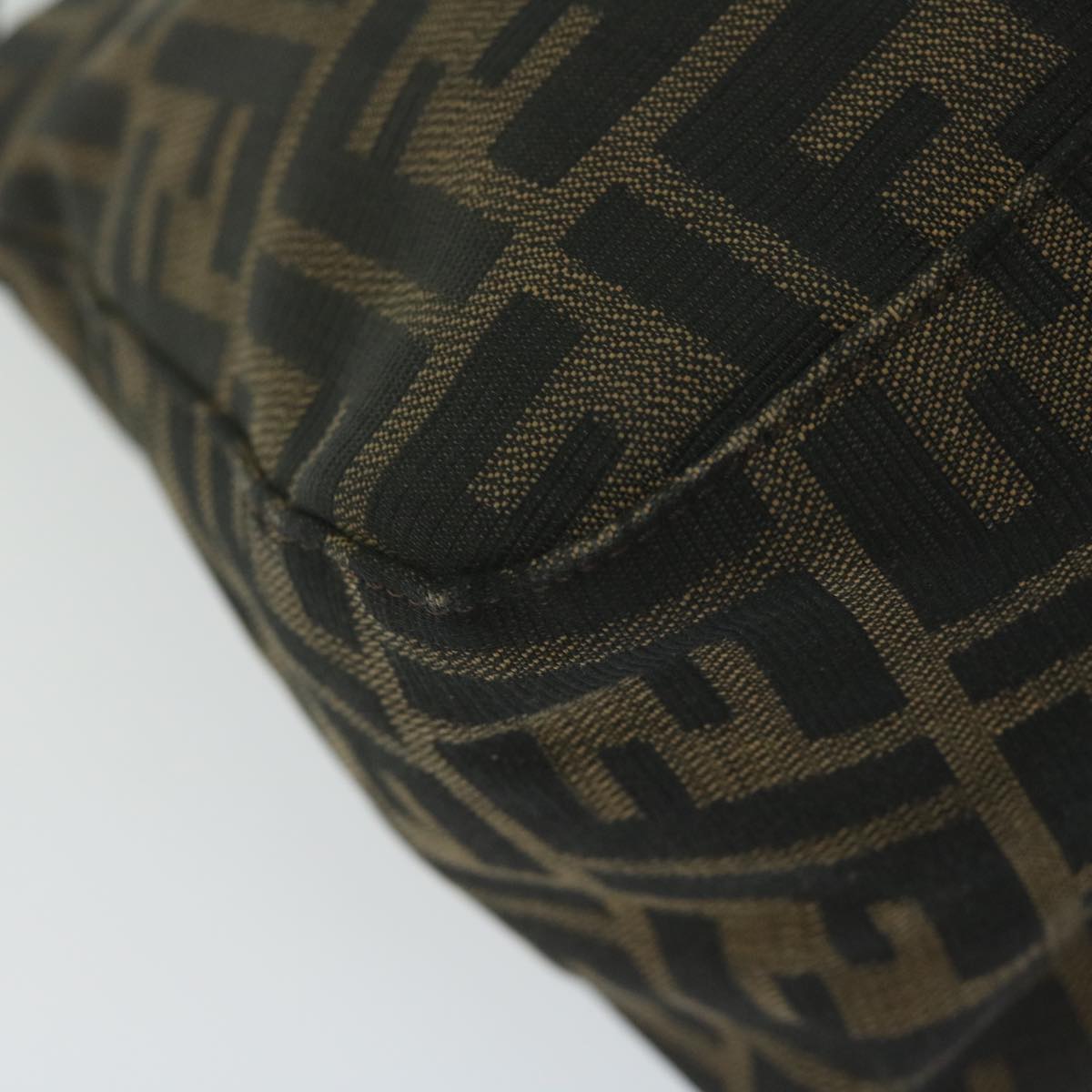 FENDI Zucca Canvas Mamma Baguette Shoulder Bag Black 33492 26325 008 ki4044