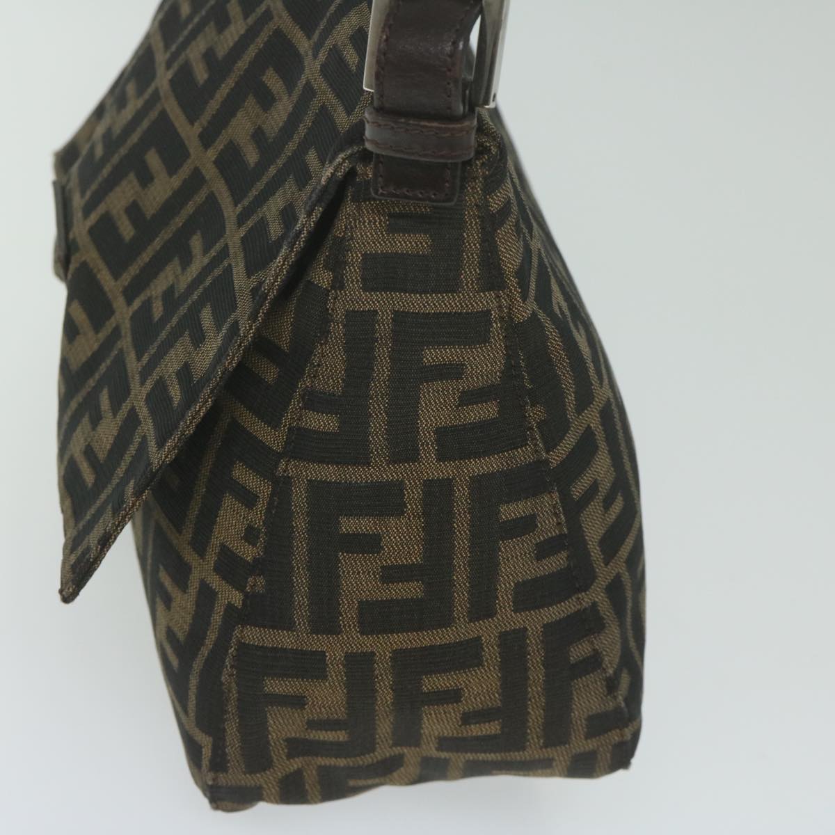 FENDI Zucca Canvas Mamma Baguette Shoulder Bag Black 33492 26325 008 ki4044