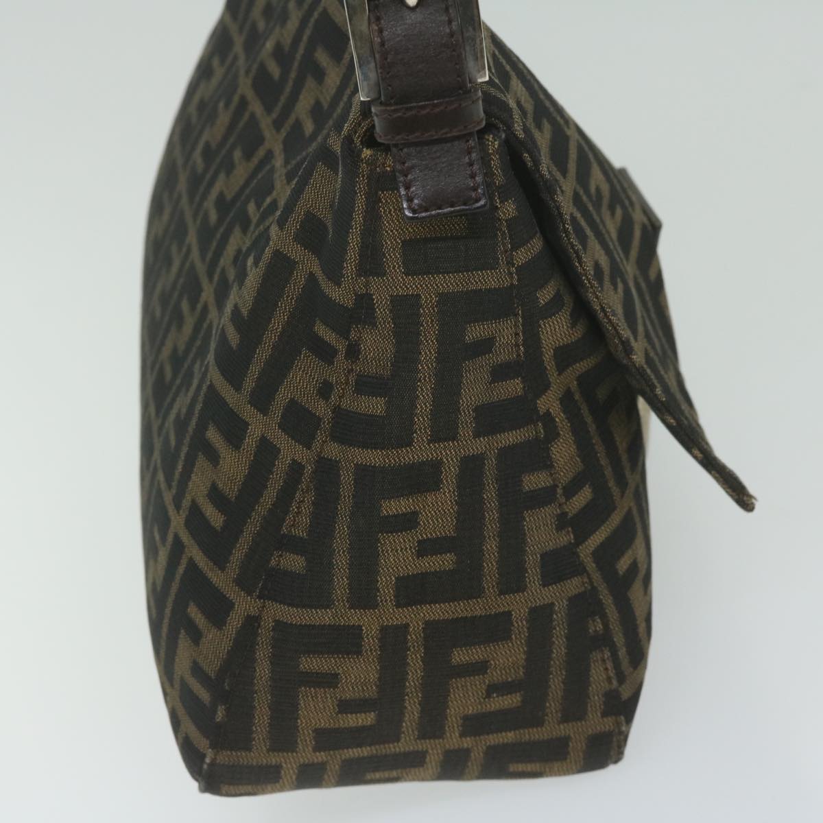 FENDI Zucca Canvas Mamma Baguette Shoulder Bag Black 33492 26325 008 ki4044
