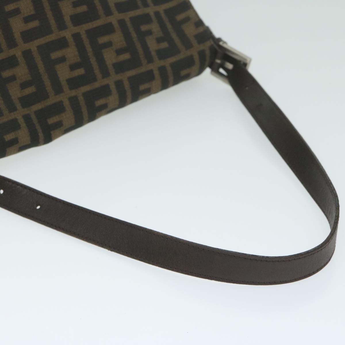 FENDI Zucca Canvas Mamma Baguette Shoulder Bag Black 33492 26325 008 ki4044