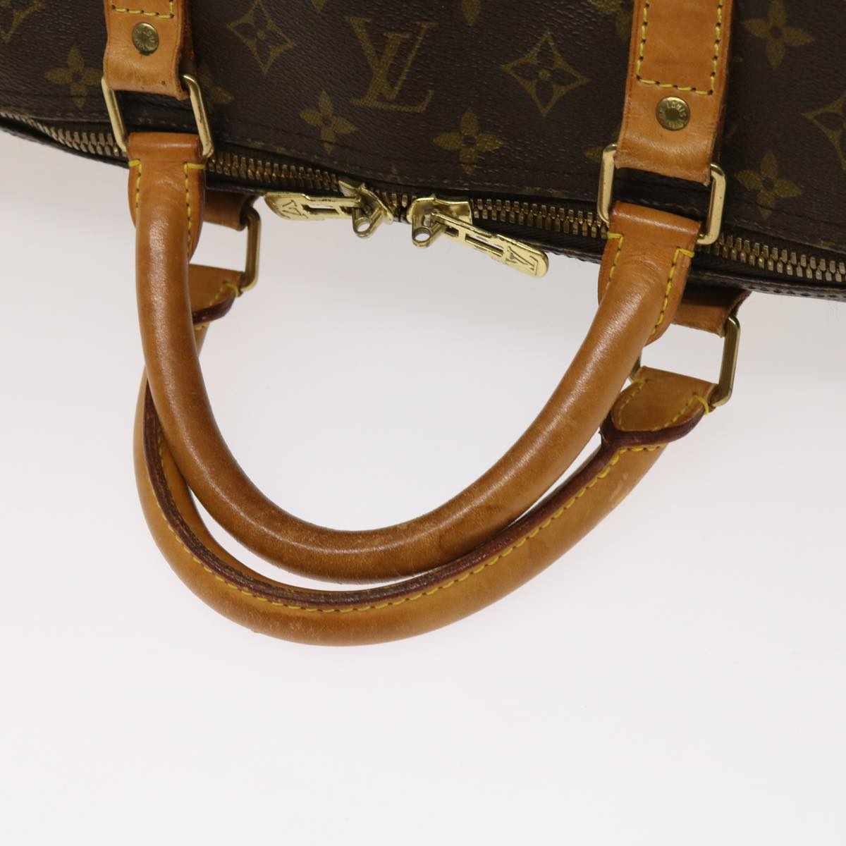 LOUIS VUITTON Monogram Keepall Bandouliere 60 Boston Bag M41412 LV ki4047