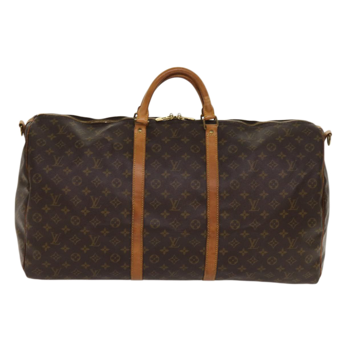 LOUIS VUITTON Monogram Keepall Bandouliere 60 Boston Bag M41412 LV ki4047