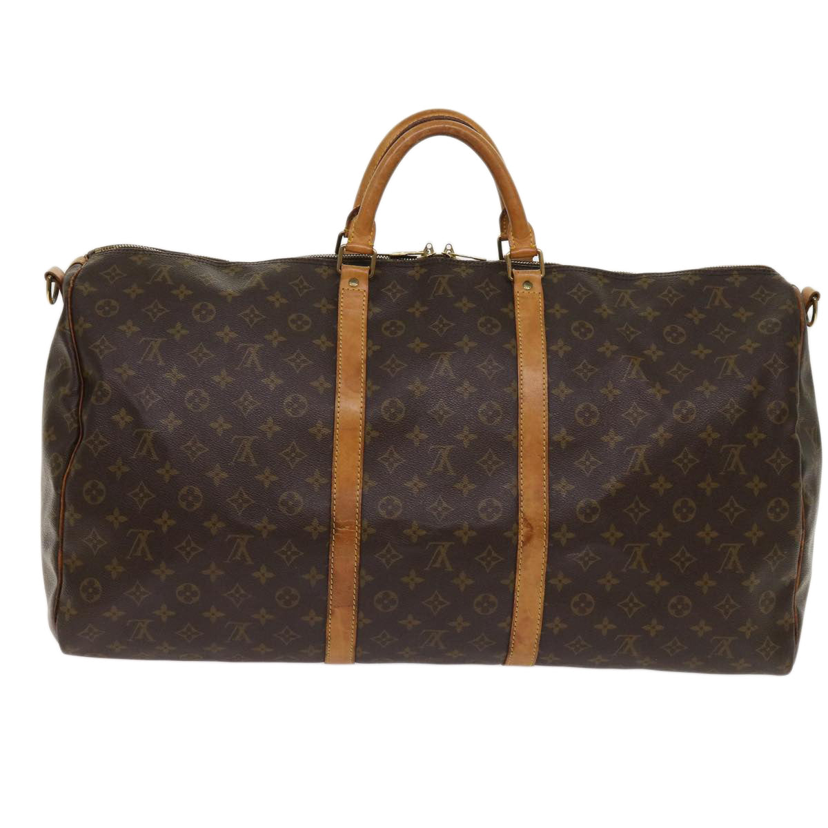 LOUIS VUITTON Monogram Keepall Bandouliere 60 Boston Bag M41412 LV ki4047