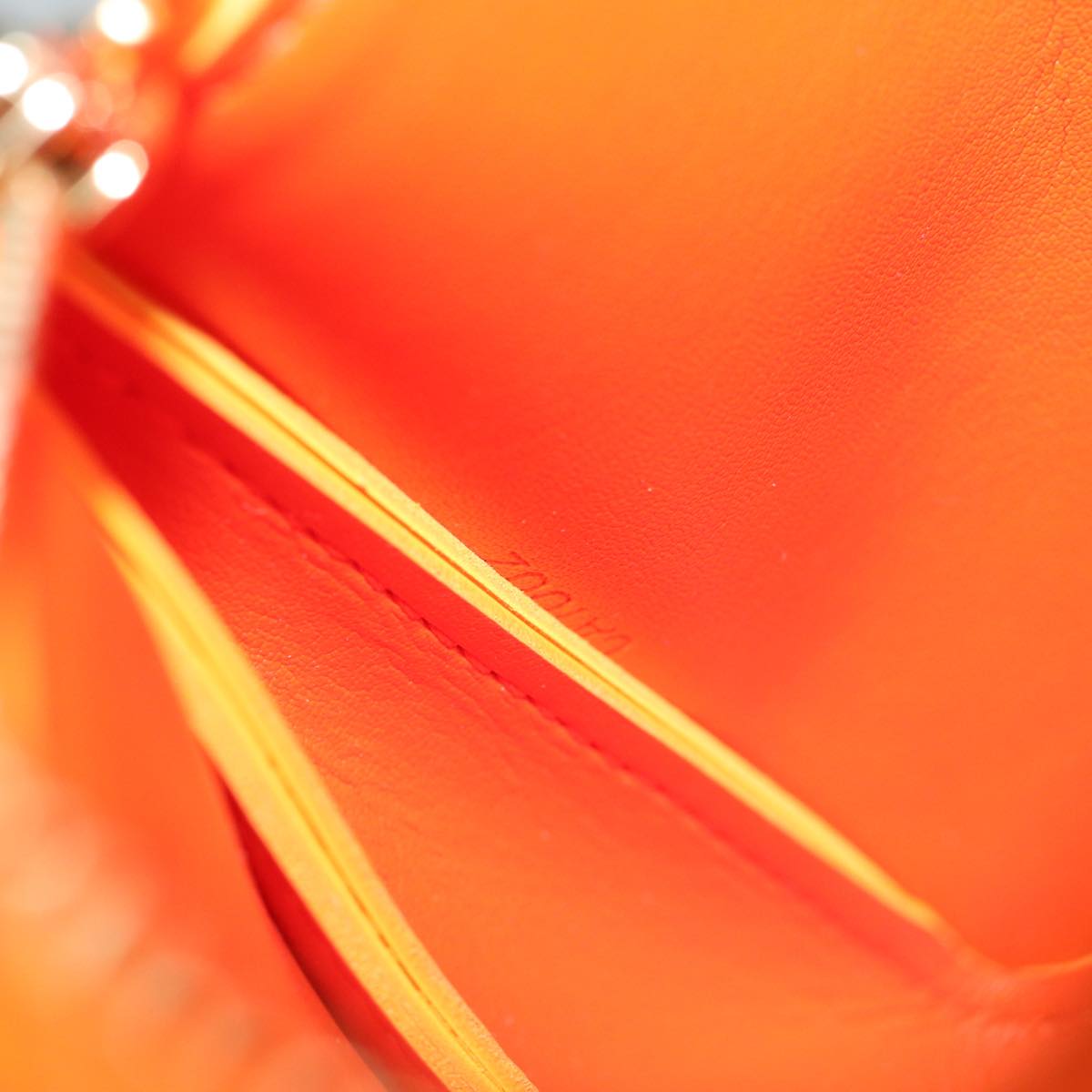 LOUIS VUITTON Vernis Fluo Lexington Accessory Pouch Orange M91907 LV ki4354