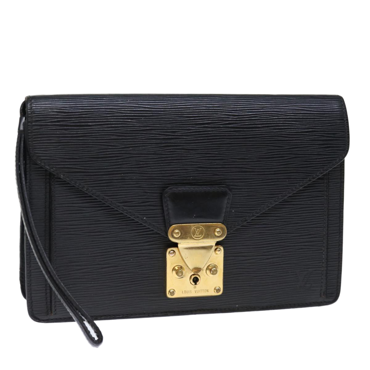 LOUIS VUITTON Epi Serie Dragonne Hand Bag Black M52612 LV ki4359
