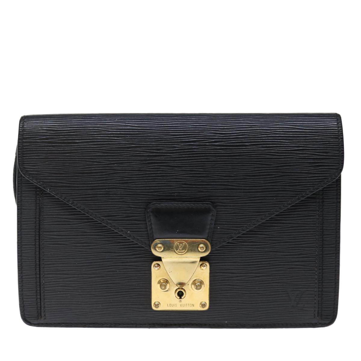 LOUIS VUITTON Epi Serie Dragonne Hand Bag Black M52612 LV ki4359